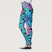 Kleurrijke Bladeren Art Leggings (Links)