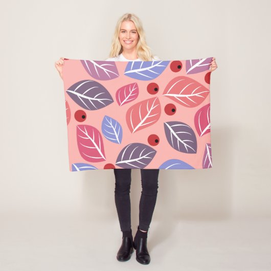 Kleurrijke bladeren | fleece deken (In situ)