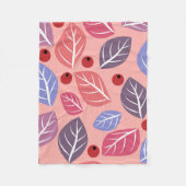 Kleurrijke bladeren | fleece deken (Voorkant)