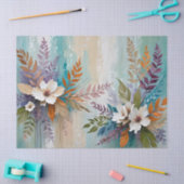Kleurrijke bladeren Floral-Abstract Beachy Tissuepapier (Craft)