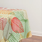Kleurrijke bladeren in een modern design tafelkleed (Voorbeeld)