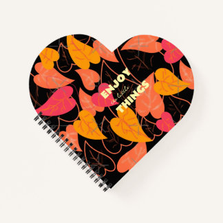 Kleurrijke bladeren notitieboek