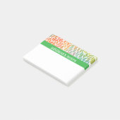 Kleurrijke bladeren post-it® notes (Schuin)