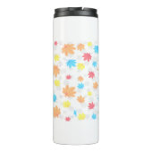 Kleurrijke bladeren thermosbeker (Achterkant)