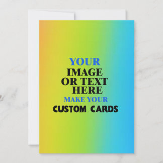 Kleurrijke Blank Rainbow Sjabloon, Creëer uw eigen Aankondiging