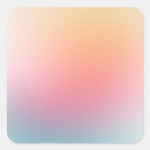 Kleurrijke Blank Sjabloon Geel Roze Blauw Paarse Vierkante Sticker