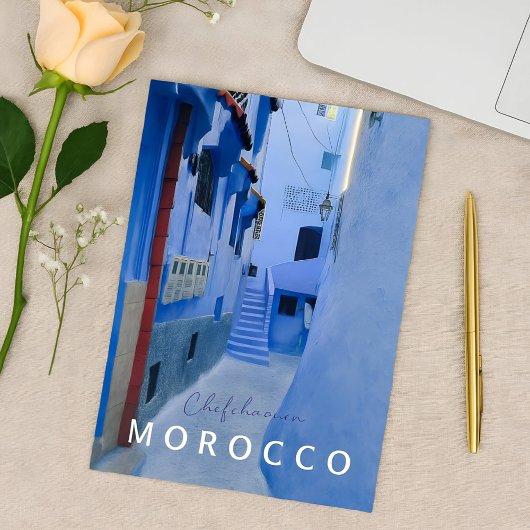 Kleurrijke Blauwe Chefchaouen Marokko Medina Briefkaart