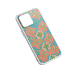 Kleurrijke Blauwe en Oranje Kaleidoscopische Patro iPhone 11 Hoesje