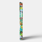 Kleurrijke blauwe groene bloemenpatroon Case-Mate iPhone case (Achterkant / Links)