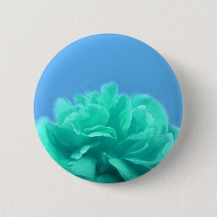 Kleurrijke blauwe groene Floral Ronde Button 5,7 Cm