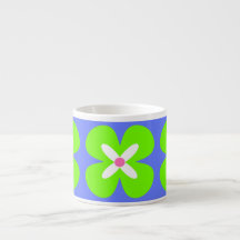 kleurrijke bloem CaféOlé 6oz. espressiekop