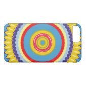 Kleurrijke bloem caleidoscoop Case-Mate iPhone case (Achterkant (Horizontaal))