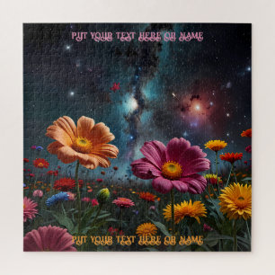 Kleurrijke Bloem Galaxy & Universum Gift Legpuzzel
