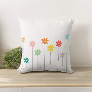 kleurrijke bloem kussen