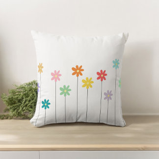 kleurrijke bloem kussen