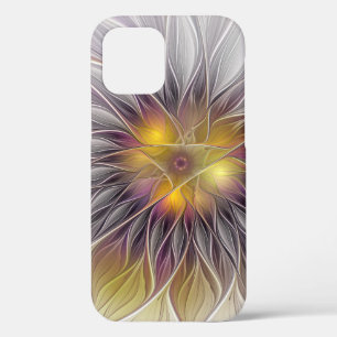 Kleurrijke Bloem Lichtgevend, Abstract Moderne Fra iPhone 12 Pro Hoesje