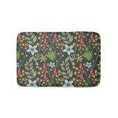 Kleurrijke bloem naadloze patroonbloemen en verlat badmat (Voorkant)