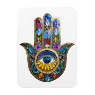 Kleurrijke Bloemblaadjes Bladeren Magneet