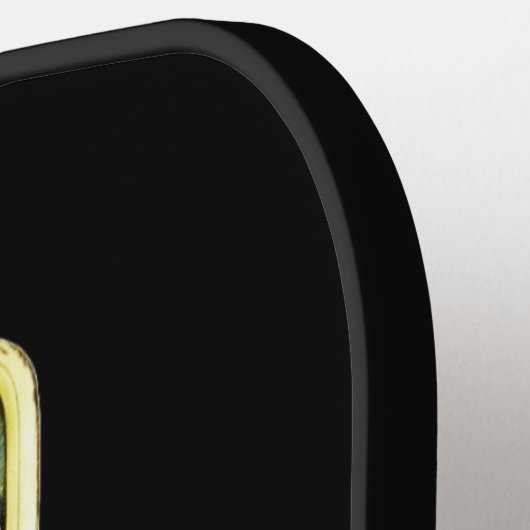 Kleurrijke bloemblaadjes turquoise derde oog hamsa pickleball paddle (Links Detail)