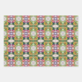 Kleurrijke bloemblaadjes Waterverf Patroon Schilde Inpakpapier Vel (Voorkant 2)