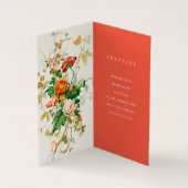 Kleurrijke bloemboog visitekaartjes (Binnen)