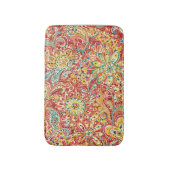 Kleurrijke Bloemen Badmat (Voorkant Verticaal)