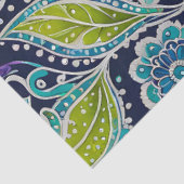 Kleurrijke Bloemen Batik Art Tissue Papier (Detail)