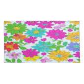 Kleurrijke Bloemen Beddengoed Set Kussensloop (Achterkant-Links)