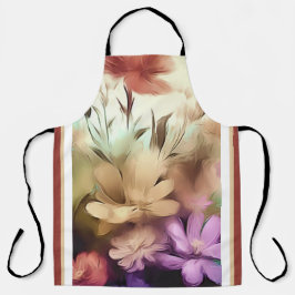 Kleurrijke Bloemen Bloemen Alles-Over Print Schort