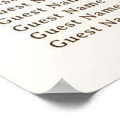 Kleurrijke Bloemen Bloemisterij Waterverf Bruiloft Poster (Hoek)