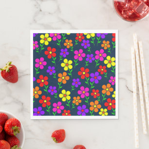 Kleurrijke Bloemen Bloemmotief Servet