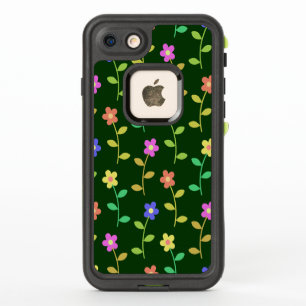Kleurrijke Bloemen, Bloempatroon, Groene Elementen