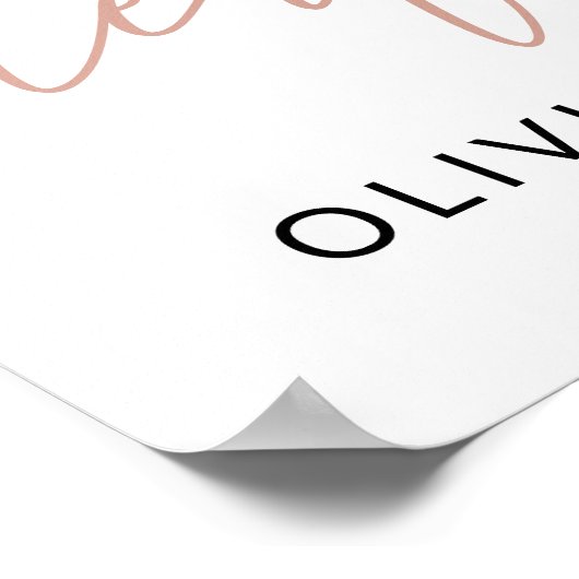 Kleurrijke bloemen, Boho, Eerste Verjaardag Welkom Poster (Hoek)