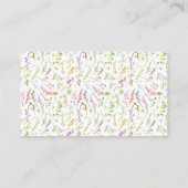 Kleurrijke bloemen... dank je wel. informatiekaartje (Achterkant)