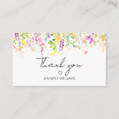 Kleurrijke bloemen... dank je wel. informatiekaartje (Voorkant)