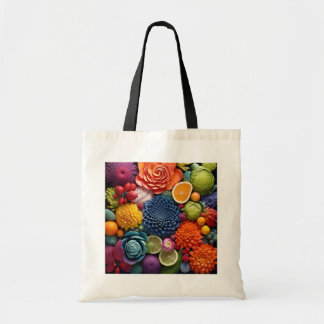 Kleurrijke bloemen - Design 1 Tote Bag