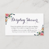 Kleurrijke Bloemen Display Douche Insert Kaarten (Voorkant)