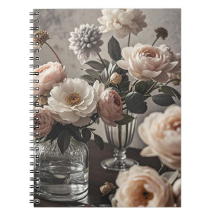 Kleurrijke bloemen Elegante geïnspireerde bloemen Notitieboek