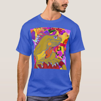 Kleurrijke Bloemen Exotische Pet Lizard Eigenaar R T-shirt