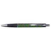 Kleurrijke bloemen, groene achtergrond, zwart pen (Achterkant)
