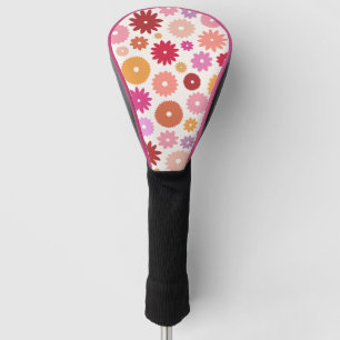 Kleurrijke Bloemen Groot Patroon Golfheadcover