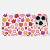 Kleurrijke Bloemen Herhalend Patroon iPhone Hoesje (Achterkant horizontaal)