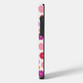 Kleurrijke Bloemen Herhalend Patroon iPhone Hoesje (Linkerkant)