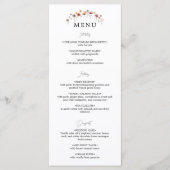 Kleurrijke Bloemen Huwelijk Flat Menu (Voorkant)