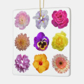 Kleurrijke bloemen keramisch ornament (Links)