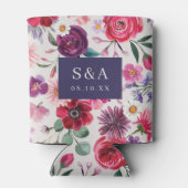 Kleurrijke Bloemen Koelboxxen Blikjeskoeler (Achterkant)