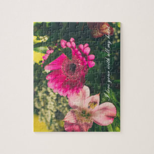 Kleurrijke bloemen legpuzzel