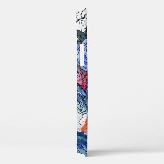 Kleurrijke bloemen: Levendig naadloos patroon Case-Mate iPhone Case (Achterkant / Rechts)