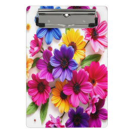 kleurrijke bloemen mini klembord