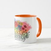 KLEURRIJKE BLOEMEN ONTWERP BIJBEL VERS MOK (Voorkant rechts)